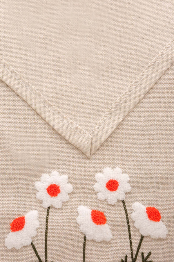 Daisy Puff Kasso Punch İşlemeli Runner 35X110 Cm
