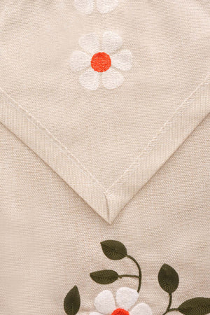 Pure Daisy Kasso Punch İşlemeli Runner 35X110 Cm