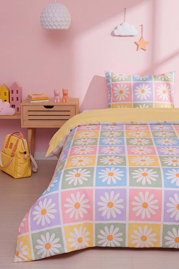 Candy Bloom Tek Kişilik Pamuklu Nevresim Takımı
