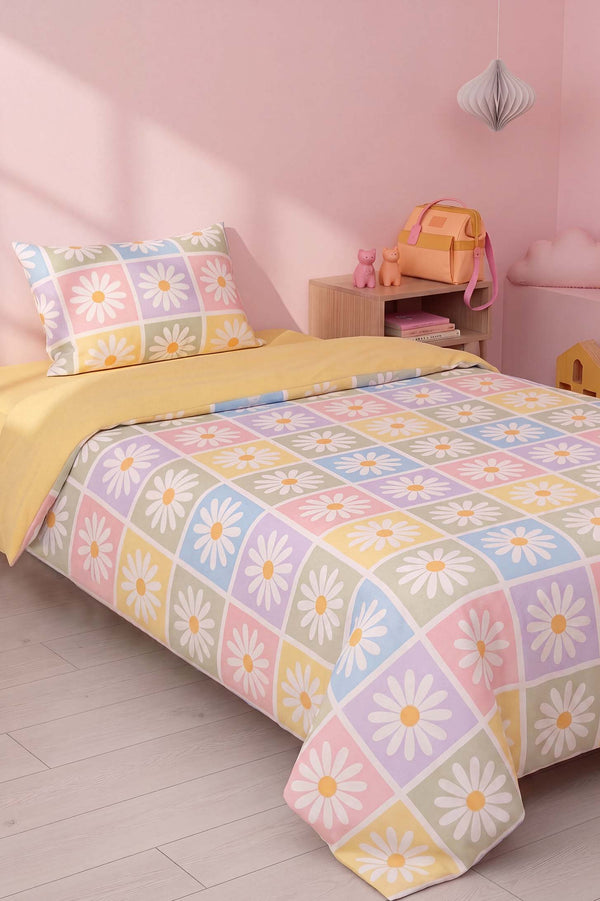 Candy Bloom Tek Kişilik Pamuklu Nevresim Takımı