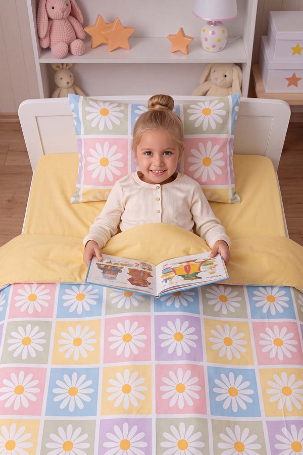 Candy Bloom Tek Kişilik Pamuklu Nevresim Takımı