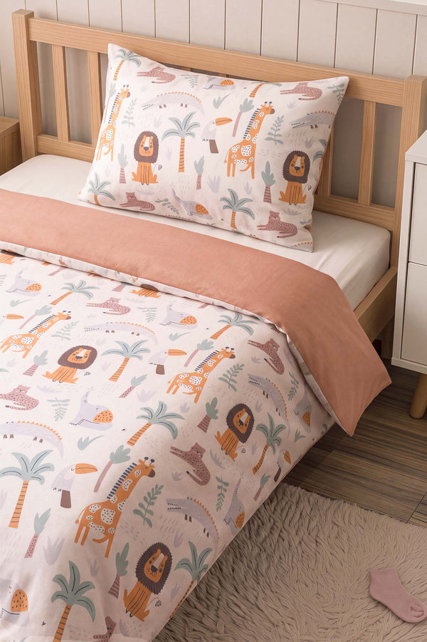 Safari Tek Kişilik Pamuklu Çocuk Nevresim Takımı