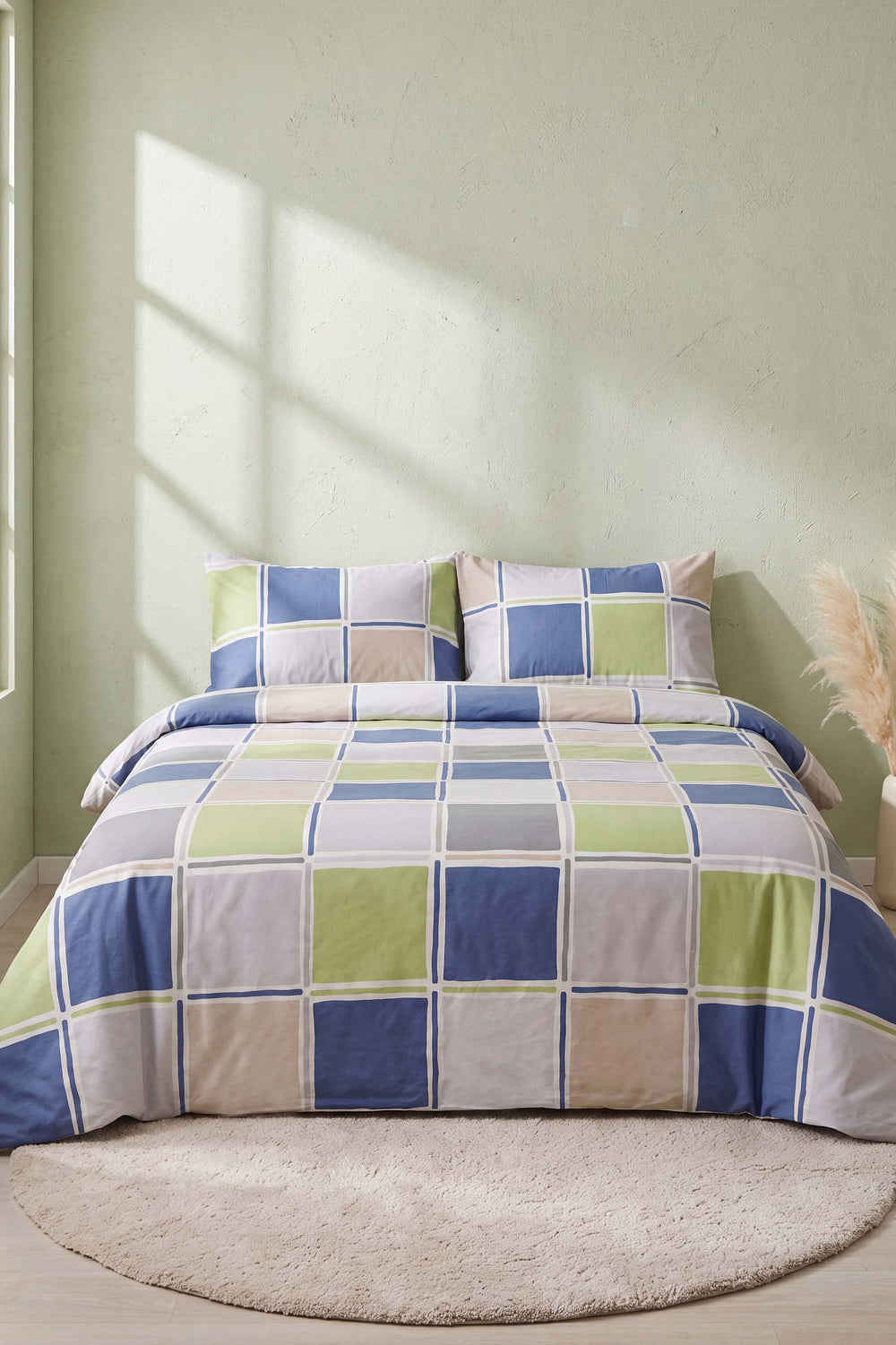 Rubicupe 100% Cotton Ranforce Double Duvet Cover Set 4 Pieces