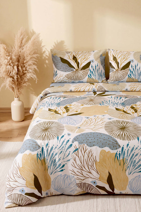 Dune Blue Double Duvet Cover Set 4 Pieces