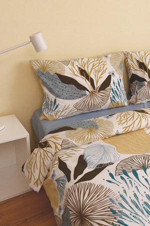 Dune Blue Double Duvet Cover Set 4 Pieces