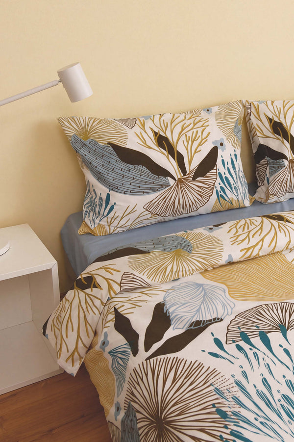 Dune Blue Double Duvet Cover Set 4 Pieces