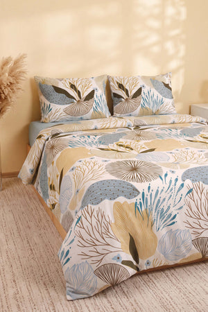 Dune Blue Double Duvet Cover Set 4 Pieces