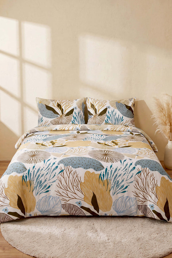 Dune Blue Double Duvet Cover Set 4 Pieces