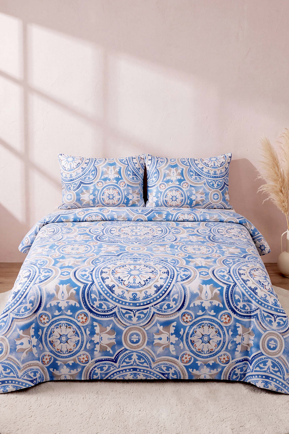 Tulip %100 Cotton Ranforce Double Duvet Cover Set 4 Pieces