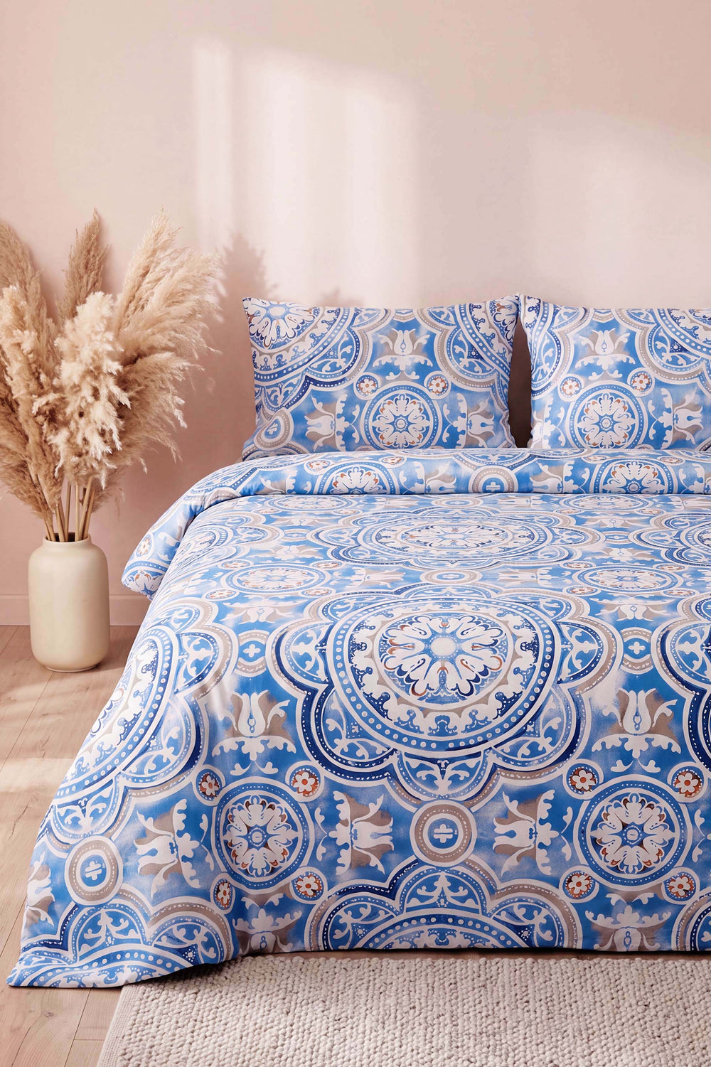 Tulip %100 Cotton Ranforce Double Duvet Cover Set 4 Pieces