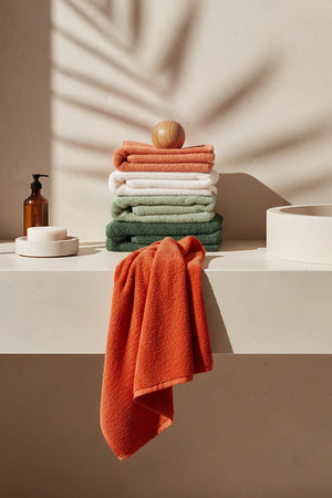 Natural Colored 5-Piece 100% Cotton Towel Set 50x90