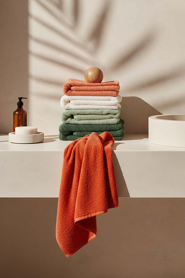 Natural Colored 5-Piece 100% Cotton Towel Set 50x90