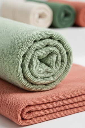 Natural Colored 5-Piece 100% Cotton Towel Set 50x90