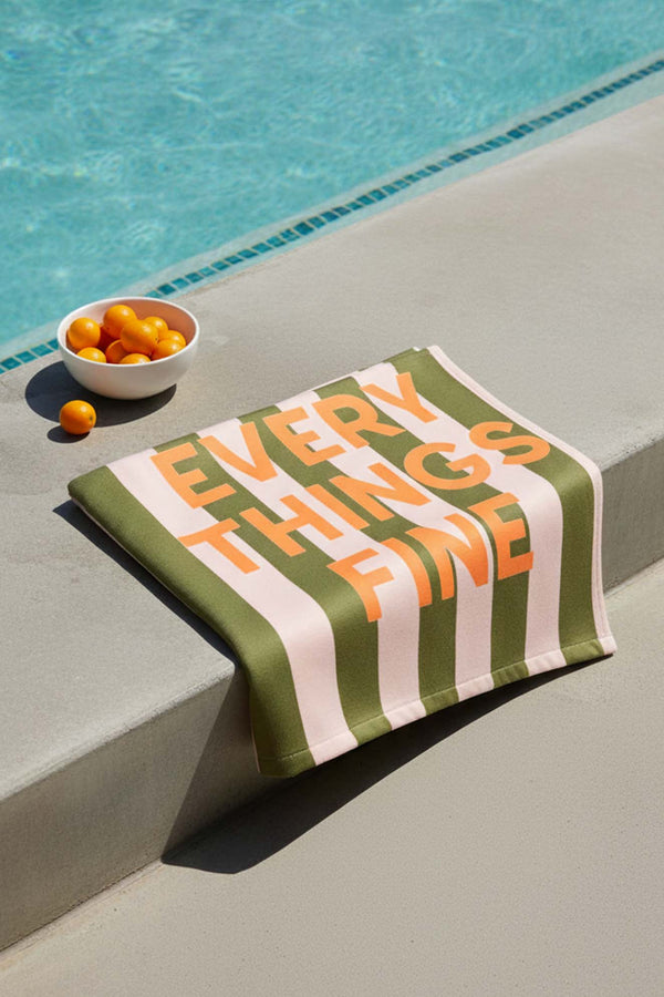 Every Things Fine Striped Beach Towel 70x150 cm