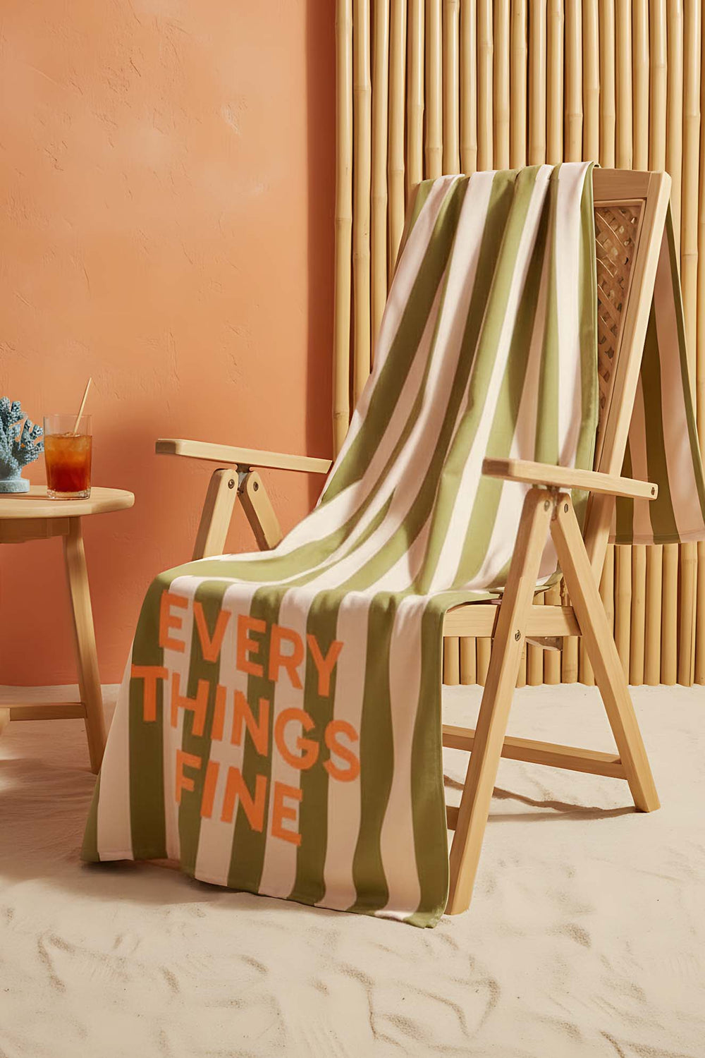 Every Things Fine Striped Beach Towel 70x150 cm