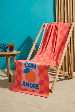 Con Amore Striped Beach Towel 70x150 cm