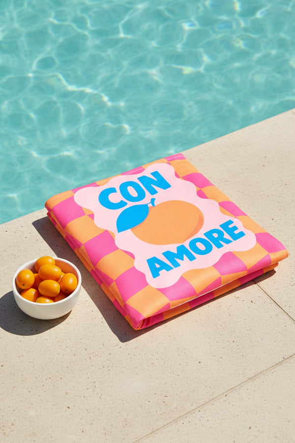 Con Amore Striped Beach Towel 70x150 cm