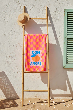 Con Amore Striped Beach Towel 70x150 cm
