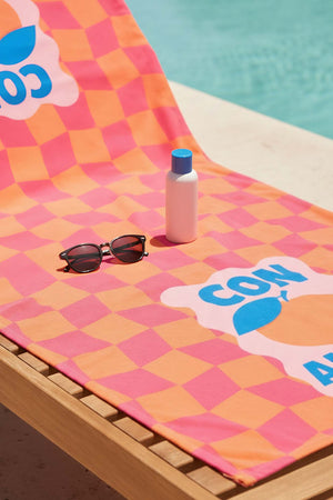 Con Amore Striped Beach Towel 70x150 cm