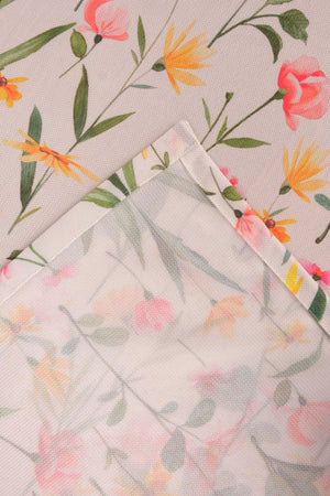 Botanical Tablecloth – Casual & Wipeable Polyester, Picnic/Kitchen Use, 140x200 cm