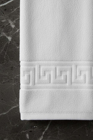 White Greek 6-Piece 100% Cotton Hand Towel Set – 50×90 cm