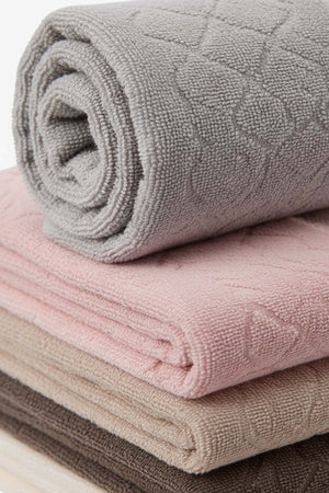 Soft İsba 6-Piece 100% Cotton Towel Set – 50×90 cm
