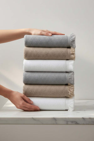 Jelena 6-Piece 100% Cotton Towel Set 50×90 cm