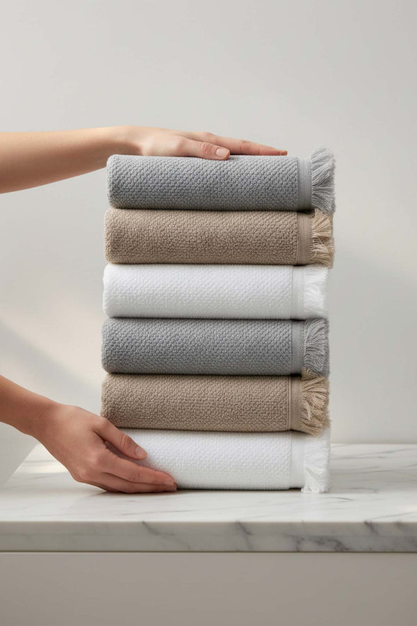 Jelena 6-Piece 100% Cotton Towel Set 50×90 cm