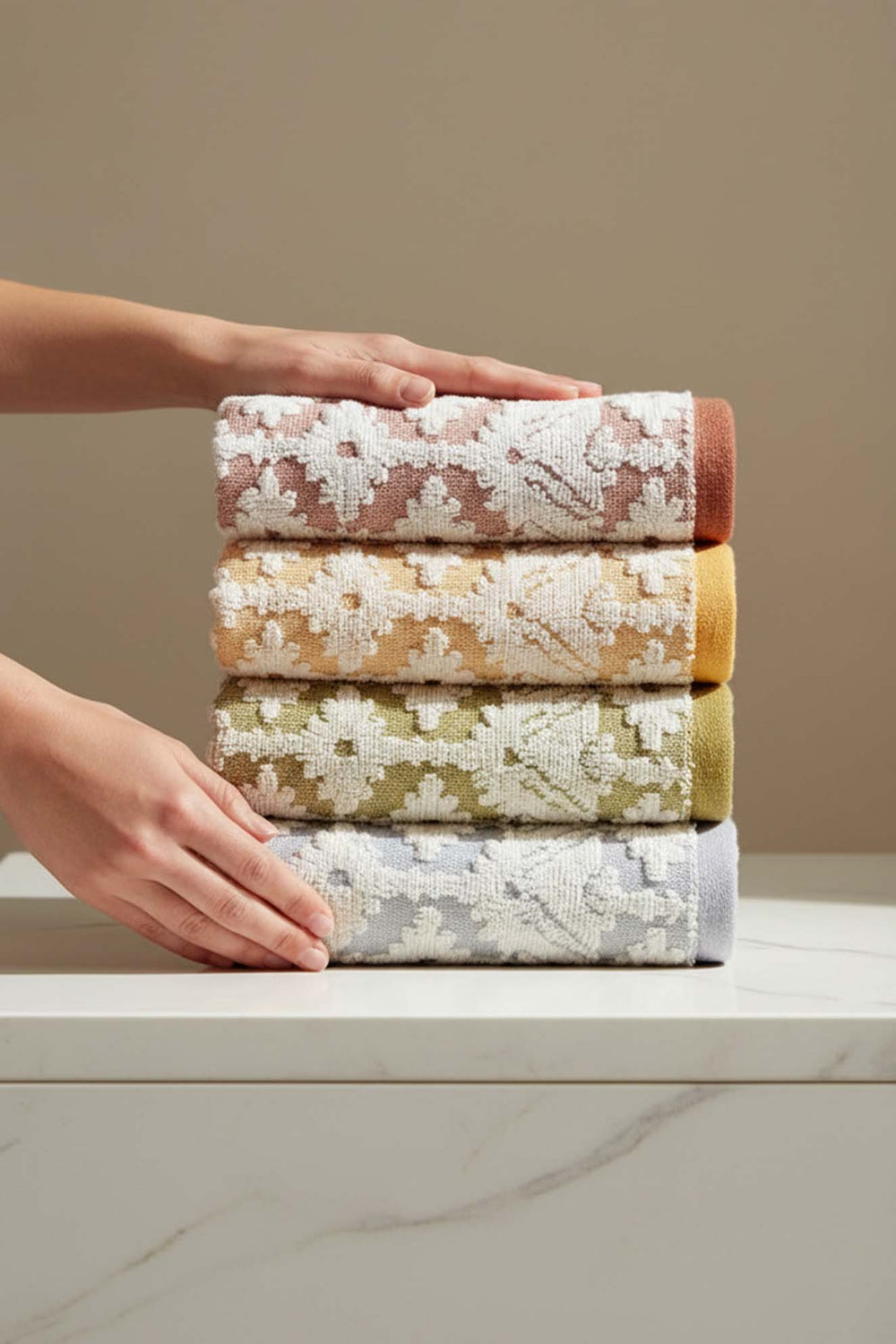 Karya 4-Piece %100 Cotton Towel Set 50x80 cm