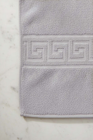Grey Greek 2-Piece 100% Cotton Towel Set