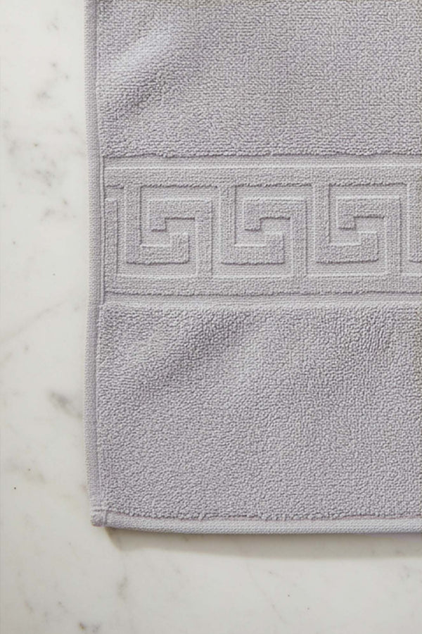 Grey Greek 2-Piece 100% Cotton Towel Set