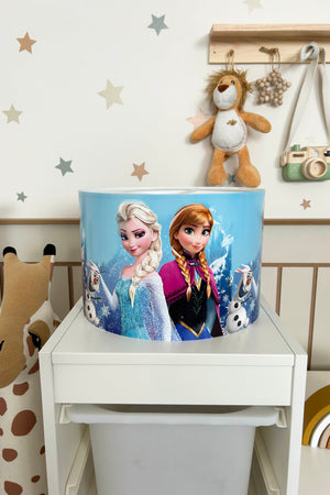Elsa Themed Children's Room Pendant Lamp - 30cm Decorative Hanging Light with Adjustable Cable - Non-Toxic Water-Based Print