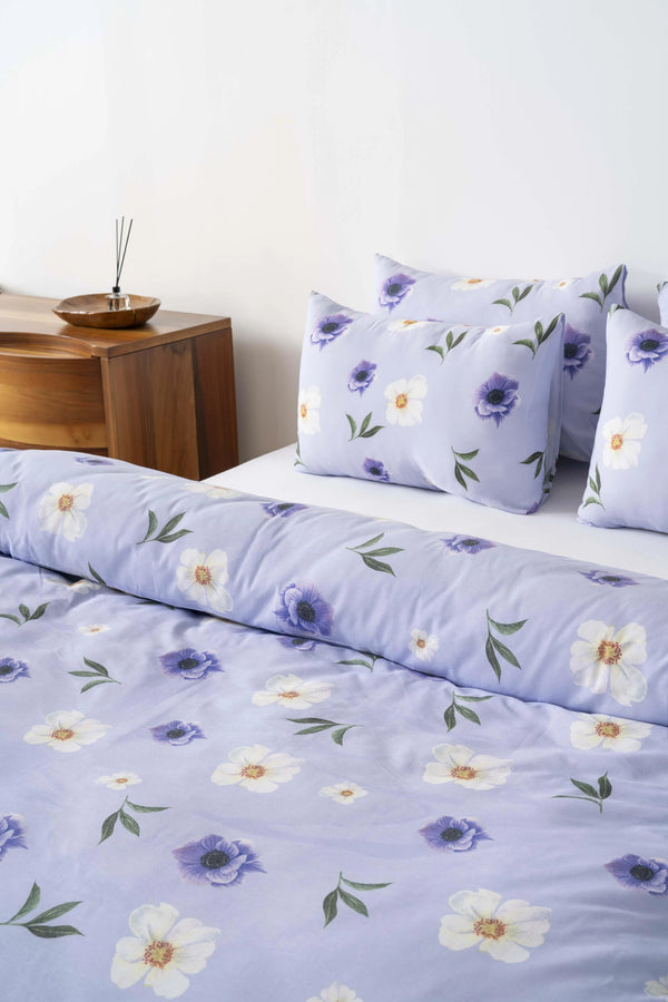Wild Flowers Single Duvet Cover Set – Cotton