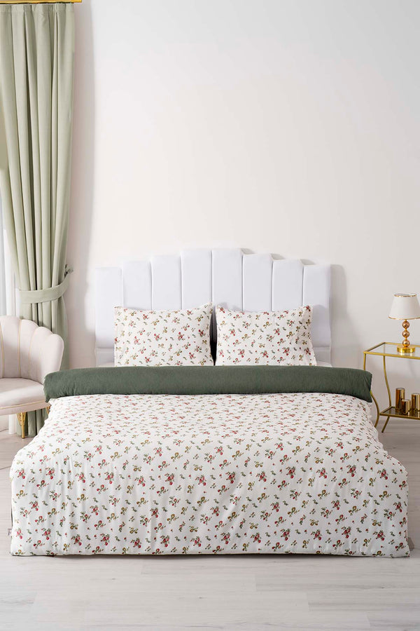 Lina Double Bed Duvet Cover Set, Cotton