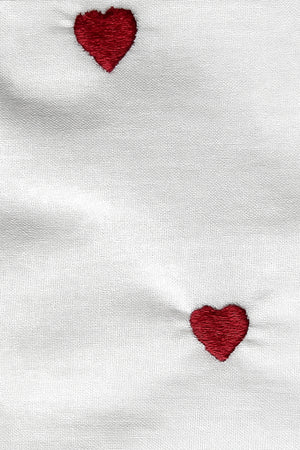 Luva Red Heart Embroidered Double Duvet Cover Set – 100% Cotton