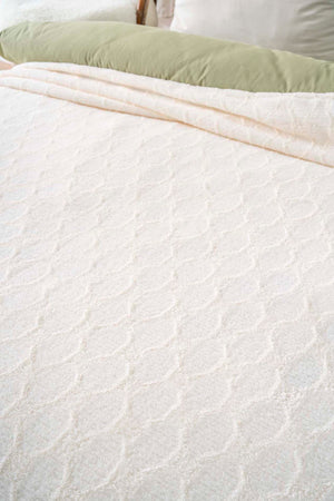 Allen Jacquard Raschel Scandinavian Single Punch Bedspread