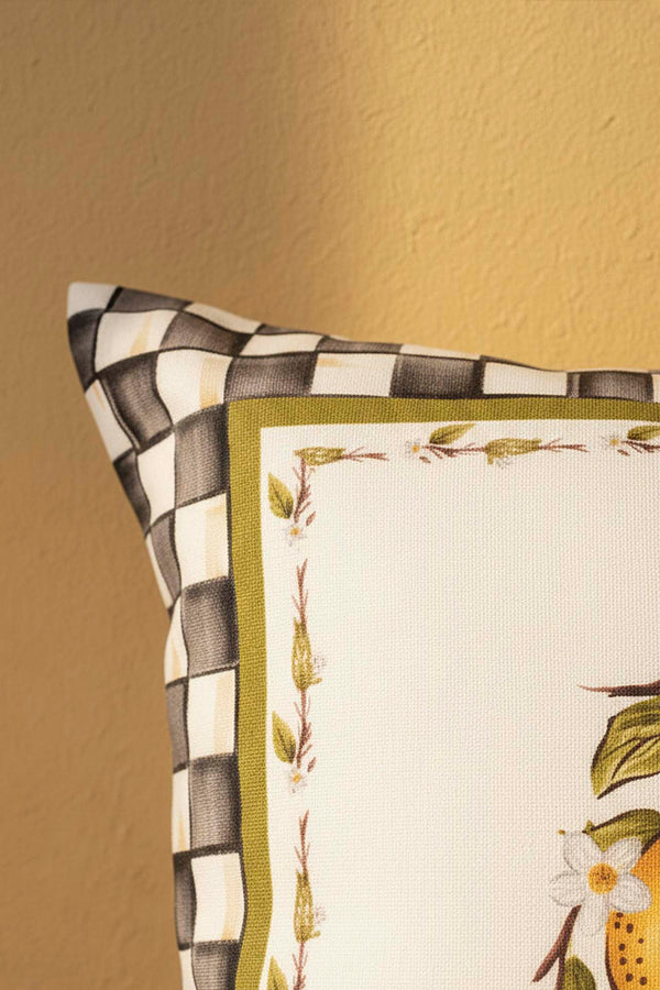 Linda Lemon Pattern Cushion Cover 45x45 cm