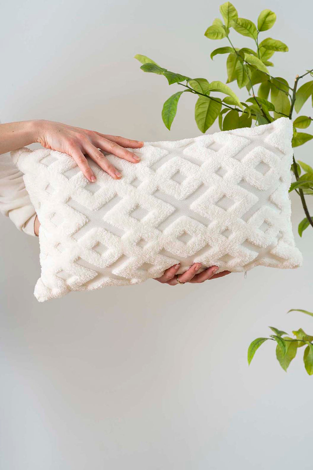 Clara Rectangular Punch Decorative Cushion Cover