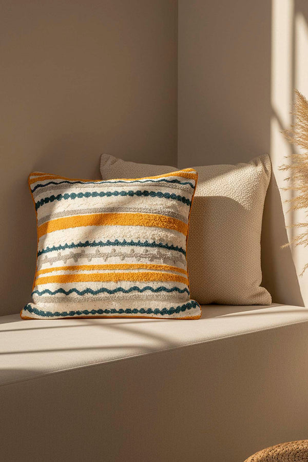 Ethnic Pattern Punch Decorative Cushion Cover 43x43 cm