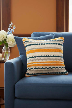 Ethnic Pattern Punch Decorative Cushion Cover 43x43 cm