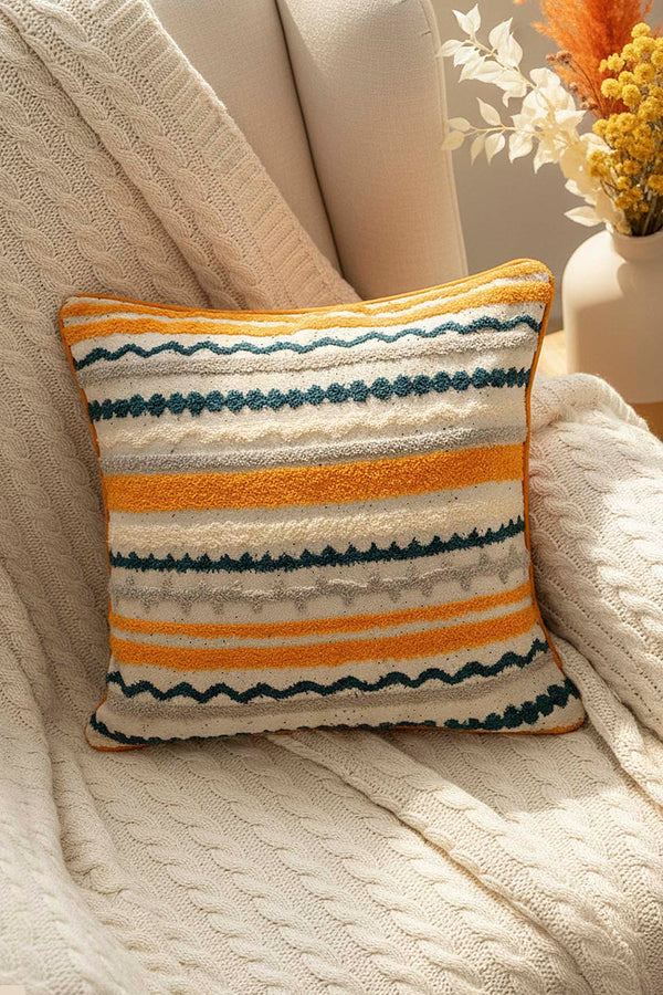 Ethnic Pattern Punch Decorative Cushion Cover 43x43 cm