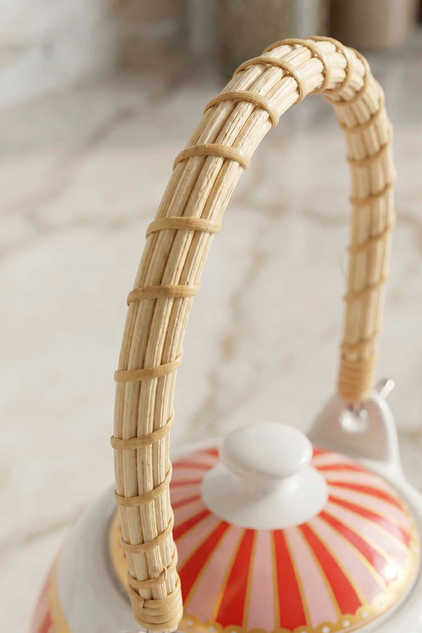 Bellisima Porcelain Teapot with Woven Handle