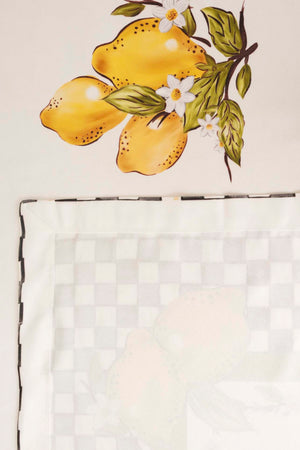 Linda Lemon Patterned Tablecloth 140x220 cm