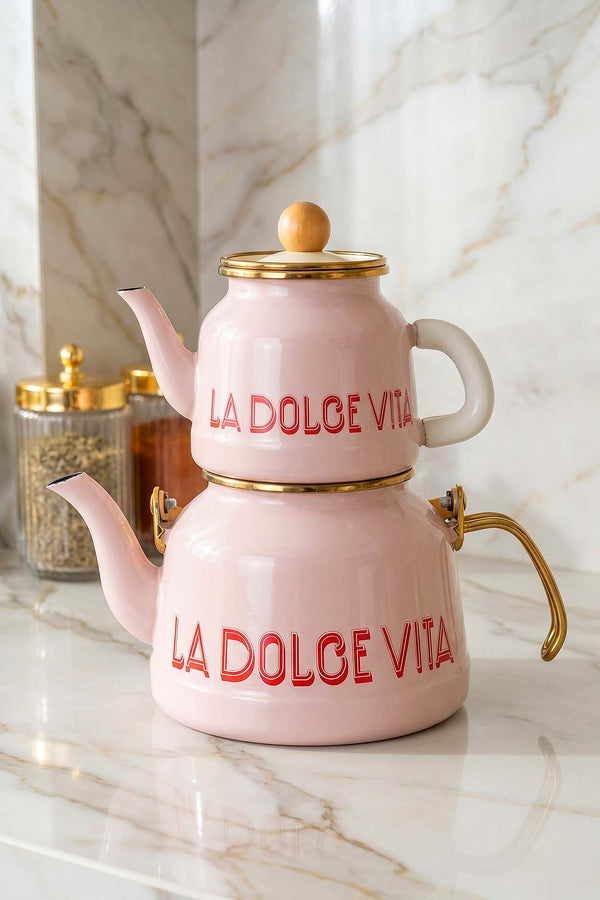 Dolce Vita Enamel Teapot Set