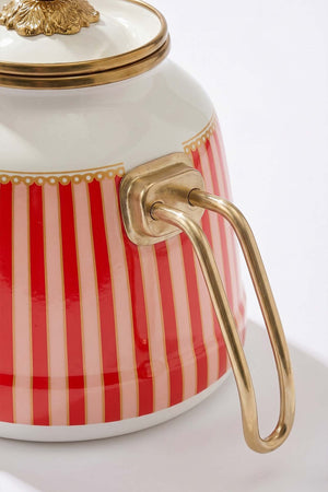 Bellisima Bird Pattern Enamel Teapot Set