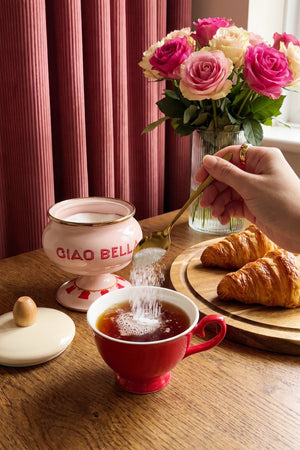 Ciao Bella Pedestal Enamel Sugar Bowl