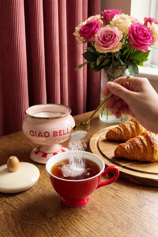 Ciao Bella Pedestal Enamel Sugar Bowl