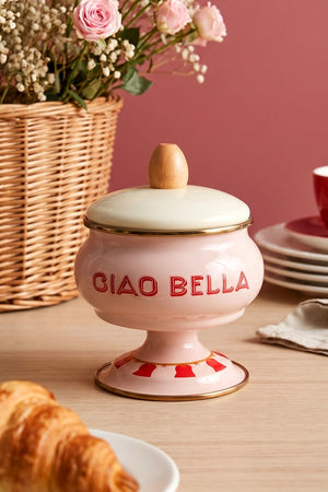 Ciao Bella Pedestal Enamel Sugar Bowl
