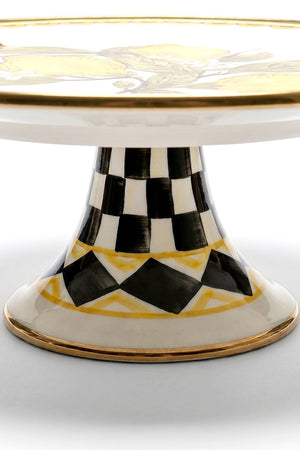 Linda Lemon Pattern Enamel Cake Dome