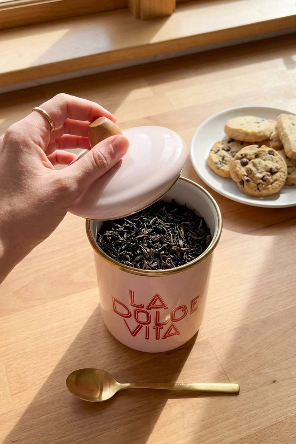 Dolce Vita Large Enamel Storage Jar